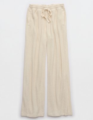 Aerie Waffle Wide Leg Skater Pant