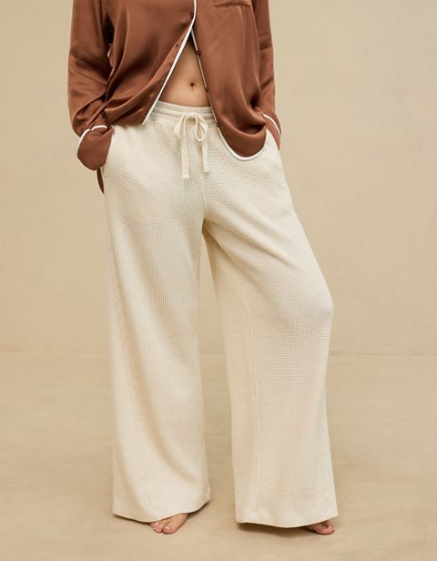 Женские брюки Aerie Waffle Wide Leg Skater Pant