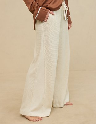 Женские брюки Aerie Waffle Wide Leg Skater Pant — фото 5
