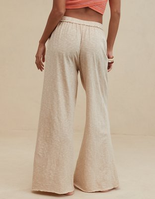 Aerie Summer House High Waisted Wide Leg Pant