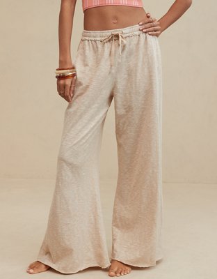 Aerie Summer House High Waisted Wide Leg Pant