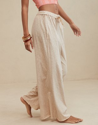 Aerie Summer House High Waisted Wide Leg Pant