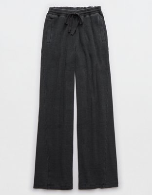 Aerie Waffle Wide Leg Skater Pant