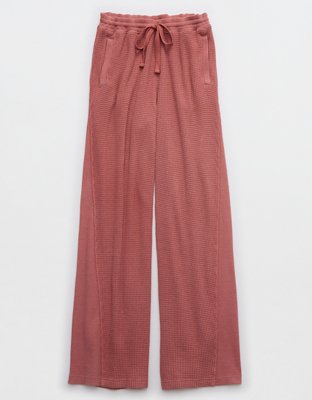 Aerie Waffle Wide Leg Skater Pant