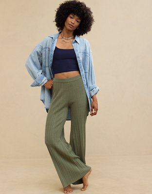 Aerie High Waisted Sweater Pant