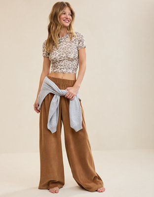 Aerie Velour Trouser