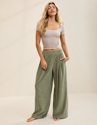 Aerie Velour Trouser