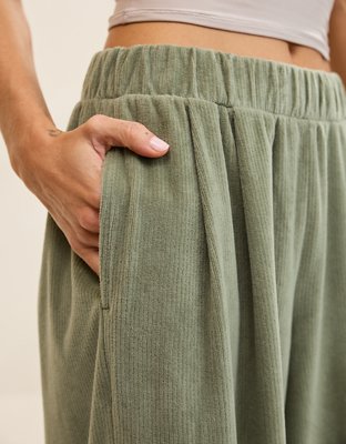 Aerie Velour Trouser