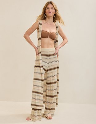 Aerie Open Knit Shimmer Pant