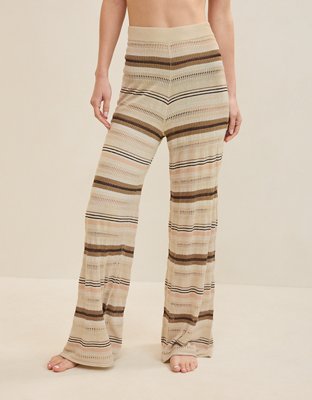 Aerie Open Knit Shimmer Pant