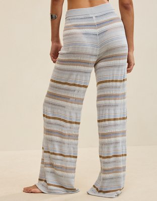 Aerie Open Knit Shimmer Pant