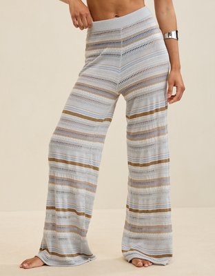 Aerie Open Knit Shimmer Pant