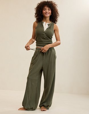 Aerie Unwind Waffle Jogger