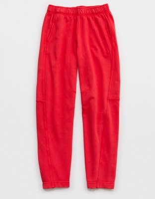 Женские брюки Aerie Oh Zip! Barrel, цвет: Яркий красный — фото 3