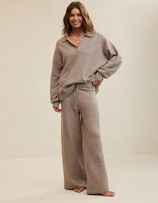 Aerie Sunday Soft® Plush Wide Leg Pant