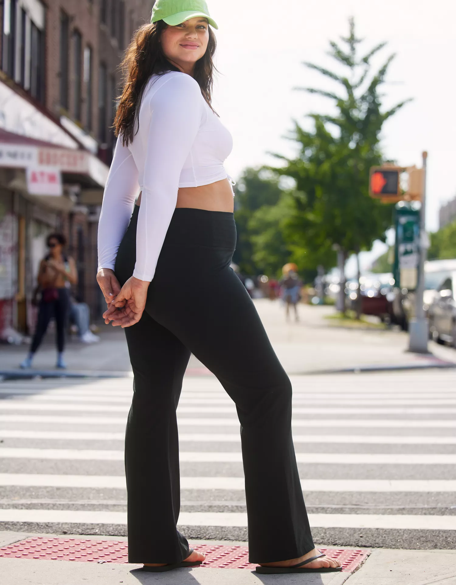 OFFLINE By Aerie OG Cotton High Waisted Flare Legging