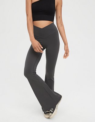 OFFLINE By Aerie Real Me High Waisted Crossover Super Flare Legging