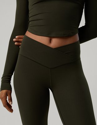 OFFLINE By Aerie Real Me High Waisted Crossover Flare Legging