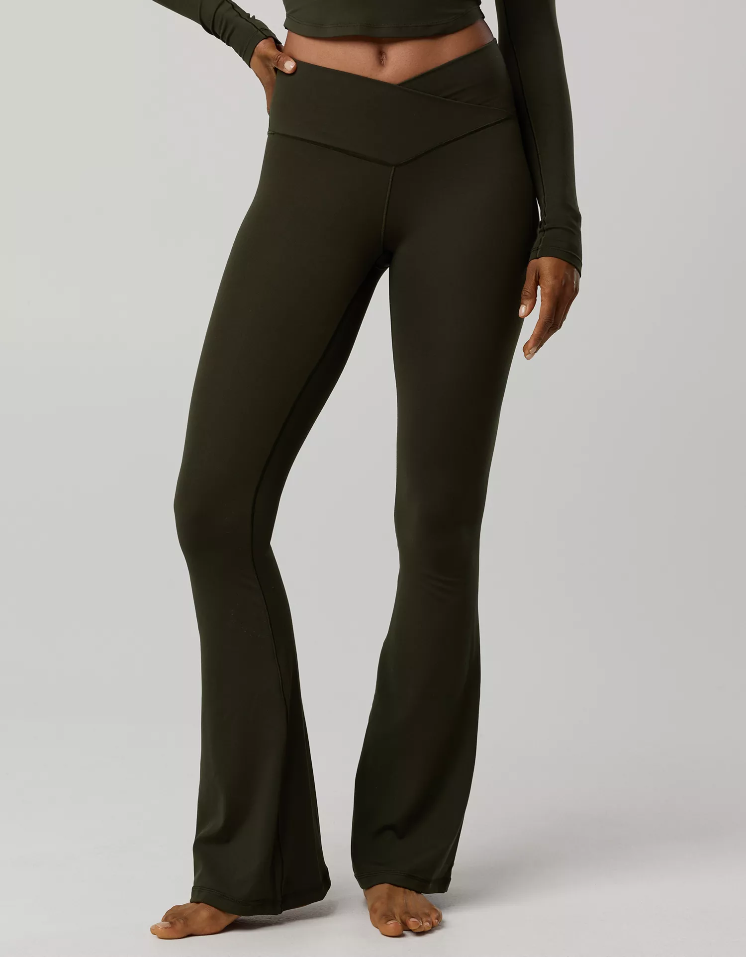 OFFLINE By Aerie Real Me High Waisted Crossover Flare Legging
