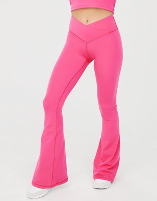 OFFLINE By Aerie Real Me High Waisted Crossover Flare Legging