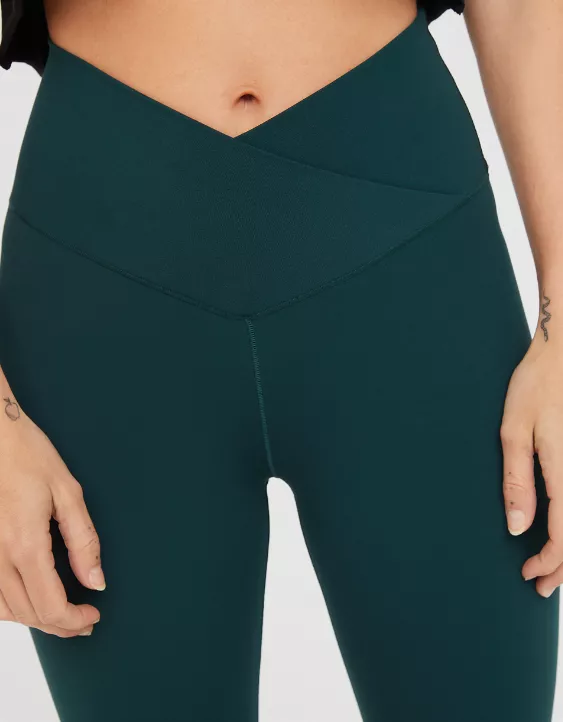 OFFLINE By Aerie Real Me High Waisted Crossover Flare Legging