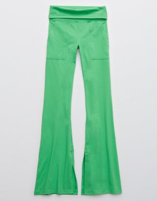 OFFLINE By Aerie OG Foldover High Waisted Slit Flare Legging
