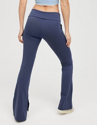 OFFLINE By Aerie OG Foldover High Waisted Slit Flare Legging