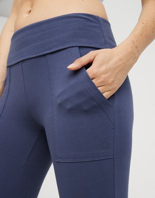 OFFLINE By Aerie OG Foldover High Waisted Slit Flare Legging