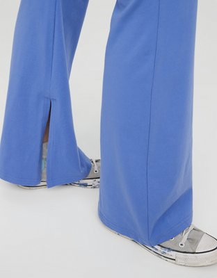 Женские брюки Aerie OFFLINE By Aerie OG Foldover High Waisted Slit Flare Legging — фото 5