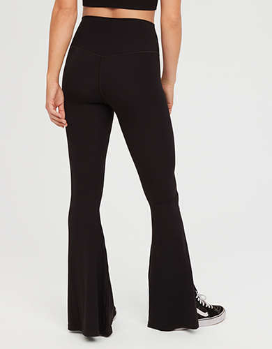 OFFLINE By Aerie Real Me Xtra High Waisted Slit Flare Legging