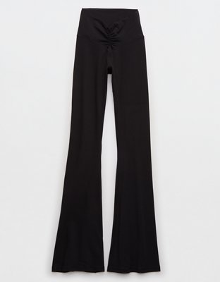 aerie, Pants & Jumpsuits, Offline By Aerie Real Me High Waisted Ruched Flare  Legging