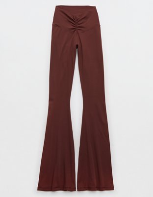 OFFLINE By Aerie Real Me High Waisted Ruched Flare Legging