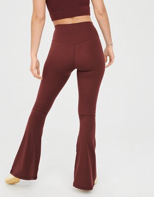 OFFLINE By Aerie Real Me High Waisted Ruched Flare Legging