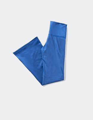 OFFLINE By Aerie The Hugger Coated Crop Slit Flare Legging