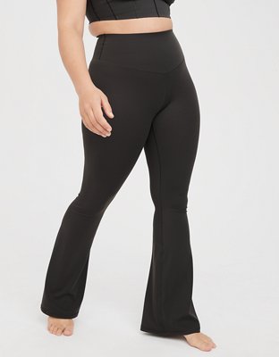 Aerie Offline Real Me Xtra Hold Up! Flare Legging in True Black - $52 (25%  Off Retail) New With Tags - From Jessica