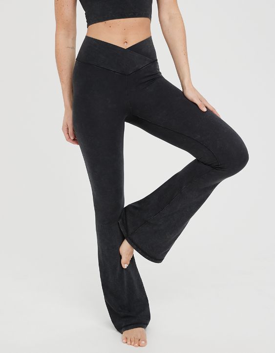 OFFLINE By Aerie Real Me Double Crossover Flare Legging