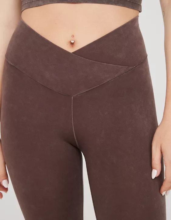 OFFLINE By Aerie Real Me Double Crossover Flare Legging