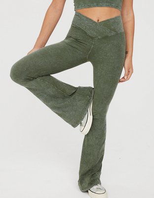 OFFLINE By Aerie Real Me Double Crossover Flare Legging