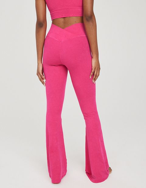 Женские брюки Aerie OFFLINE By Aerie Real Me Double Crossover Flare Legging