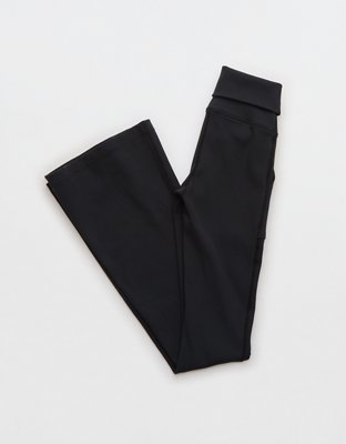 OFFLINE By Aerie Ribbed Pocket Foldover Flare Legging