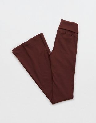 OFFLINE By Aerie Ribbed Pocket Foldover Flare Legging