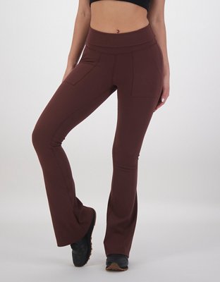 OFFLINE By Aerie Ribbed Pocket Foldover Flare Legging