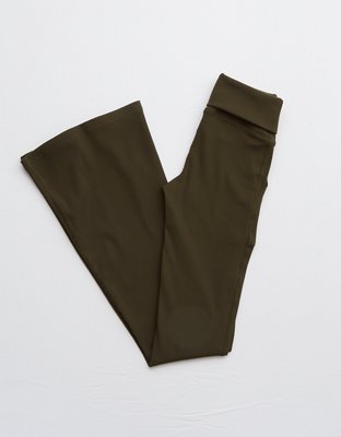 OFFLINE By Aerie Ribbed Pocket Foldover Flare Legging