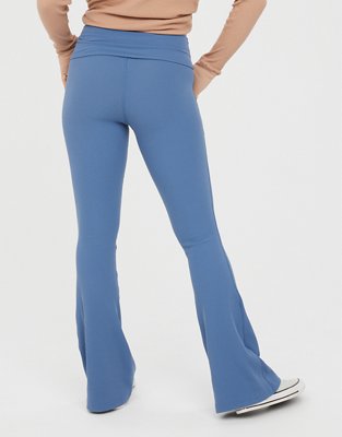 OFFLINE By Aerie Ribbed Pocket Foldover Flare Legging
