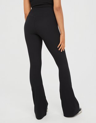 OFFLINE By Aerie Real Me Waffle High Waisted Ruched Flare Legging