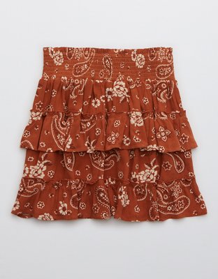 Aerie Ruffle Mini Skirt