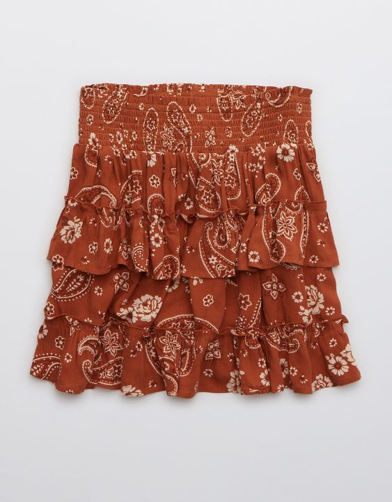 Aerie Ruffle Mini Skirt
