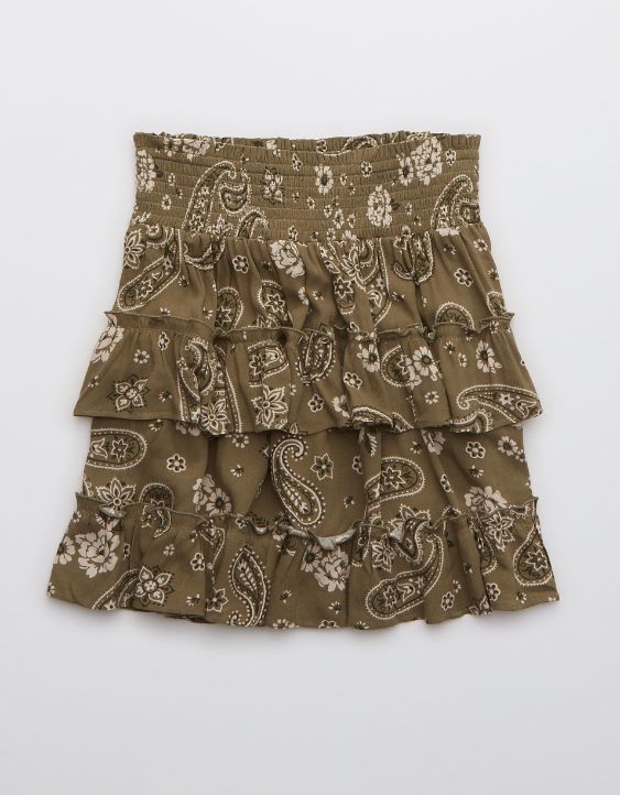 Aerie Ruffle Mini Skirt