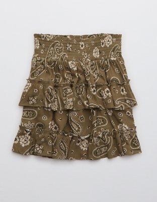 Aerie Ruffle Mini Skirt