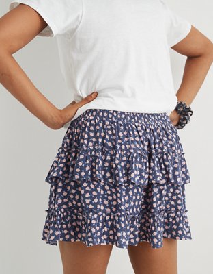 Aerie Ruffle Mini Skirt